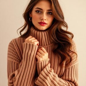 Camel Cable Knit