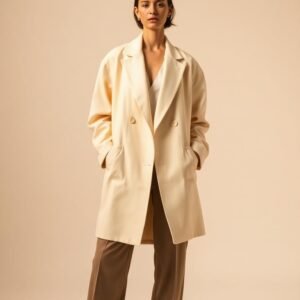 Sculpted Cream Blazer